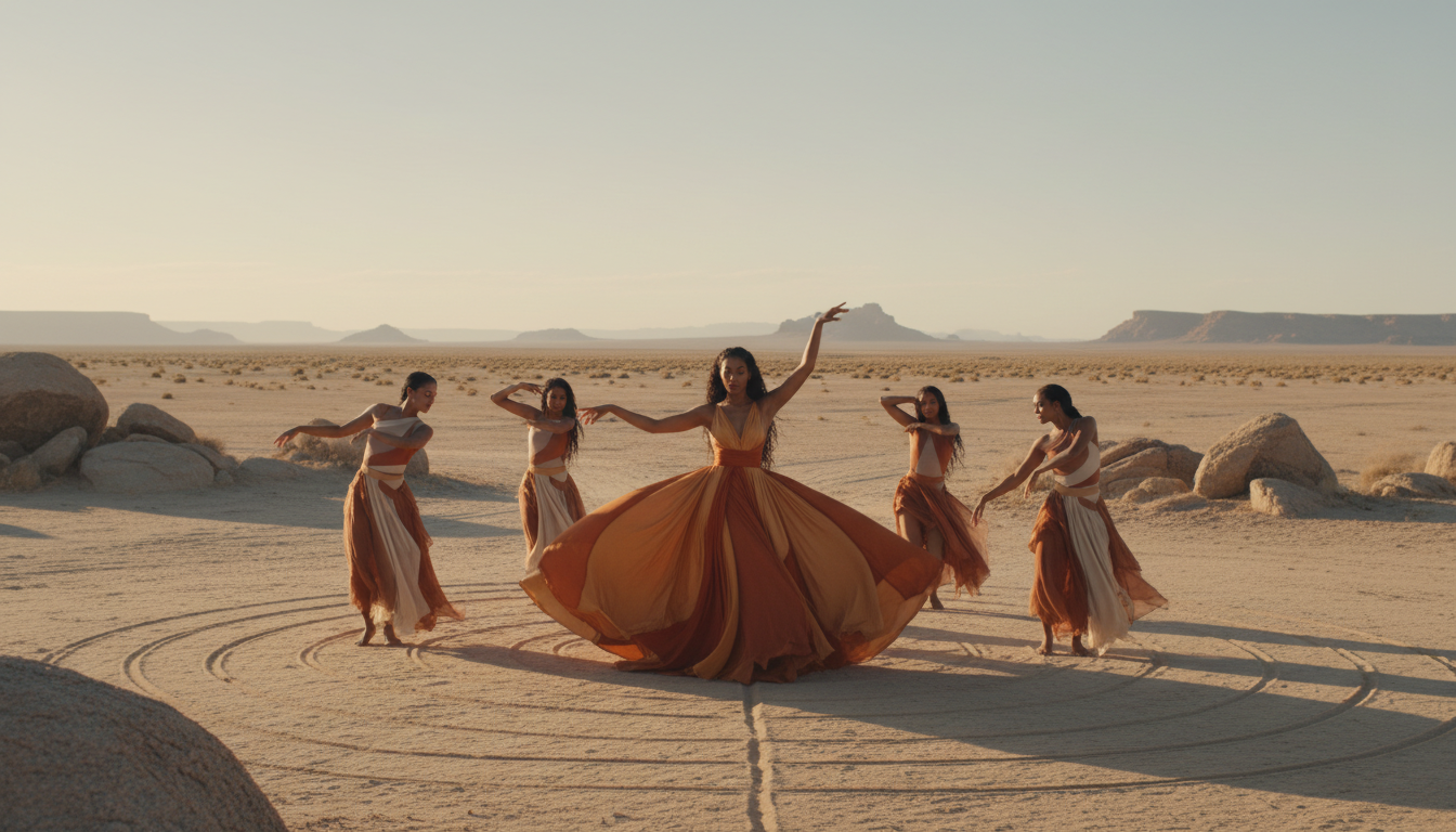 Solange Cranes in the Sky music video showing artistic choreography and striking visuals