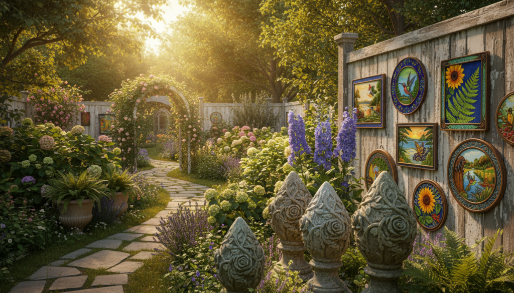 decorative finials and wall plaques