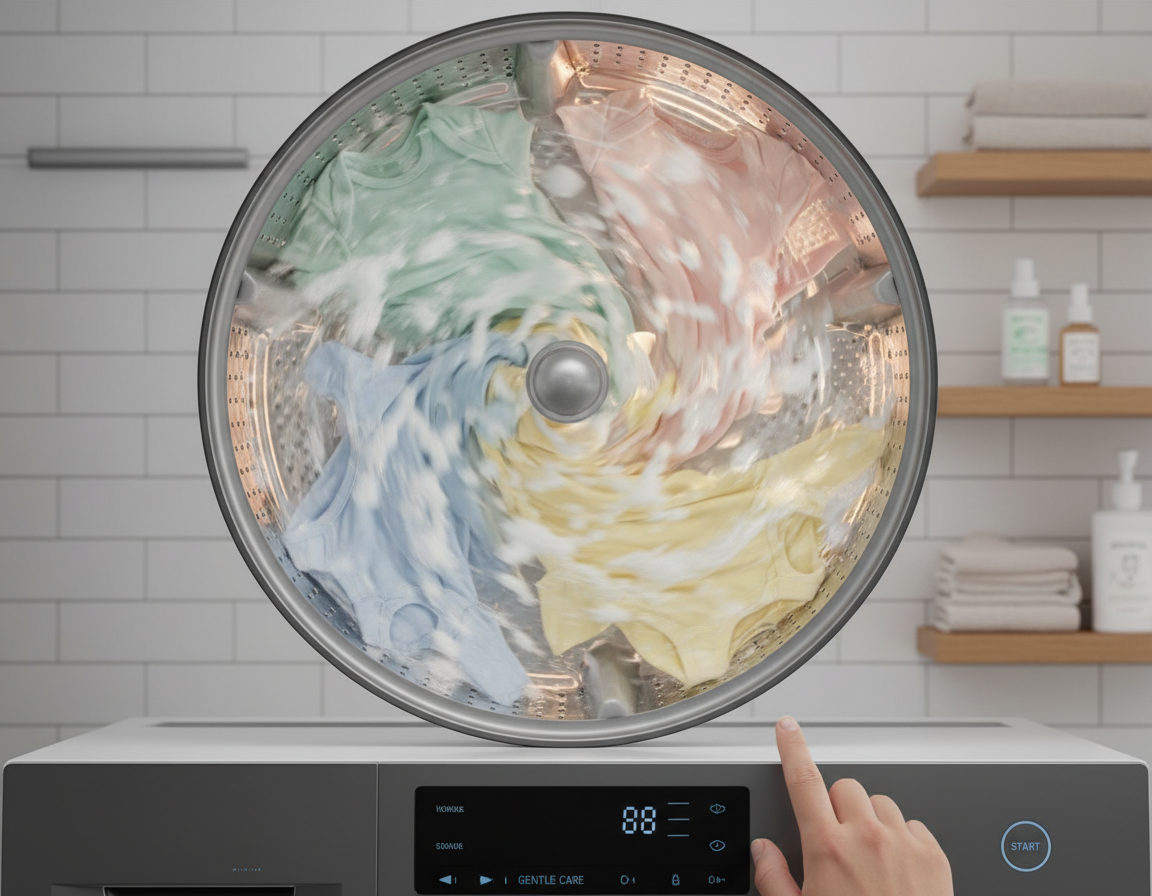 washing machine gentle cycle for baby clothes