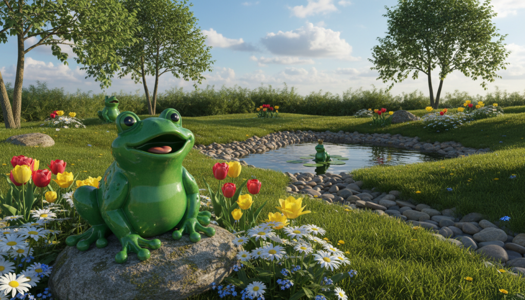 frog lawn decor