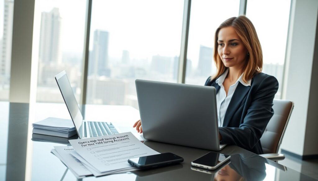 how to open high-yield savings account