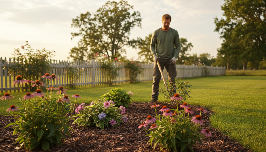 mulching for weed suppression