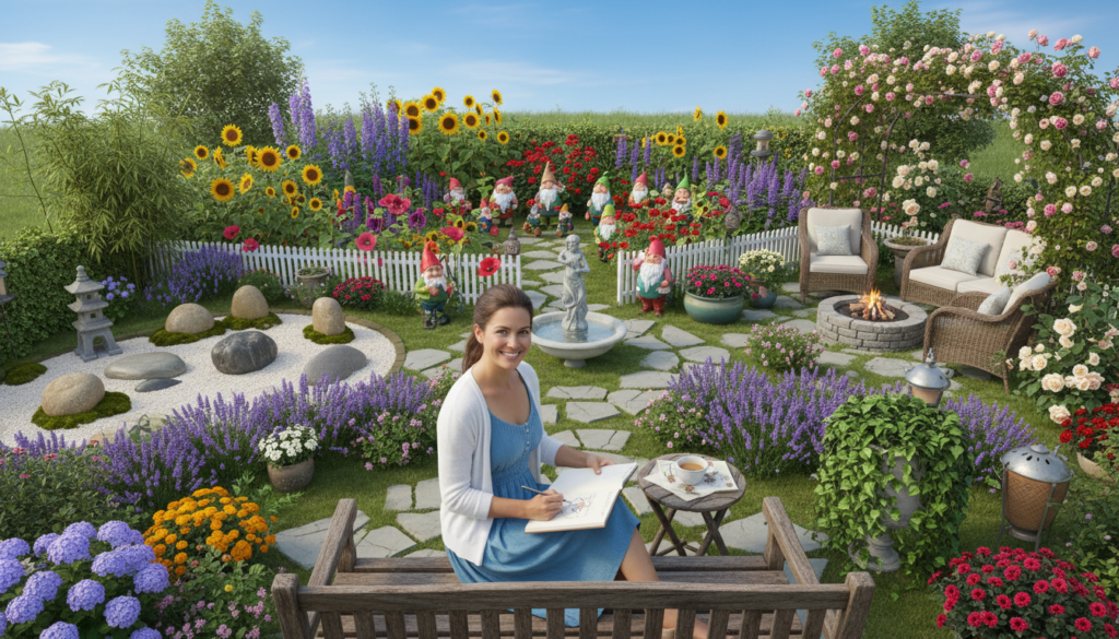 personalizing garden layout