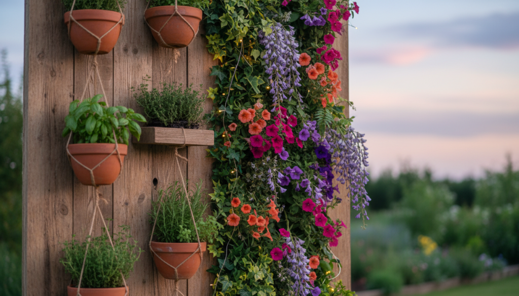 reclaimed wood vertical display