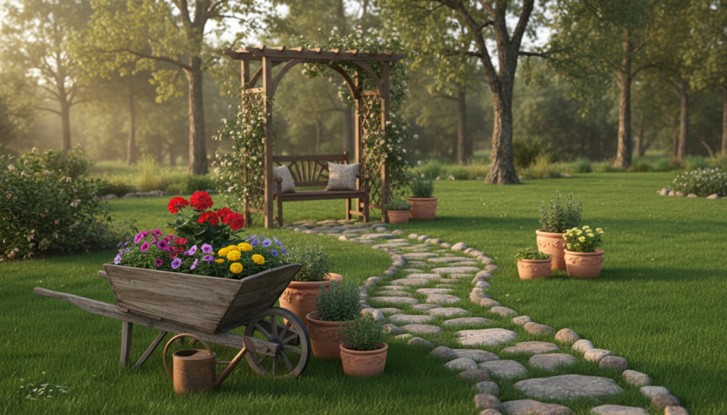 rustic garden decor