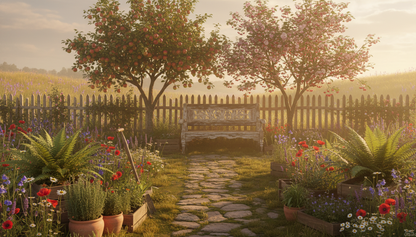 rustic gardens,