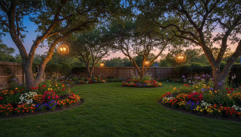 solar backyard lights