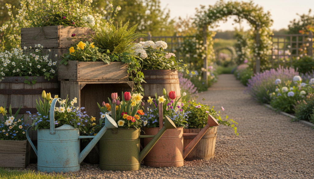 vintage watering cans