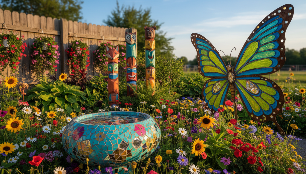 whimsy garden art