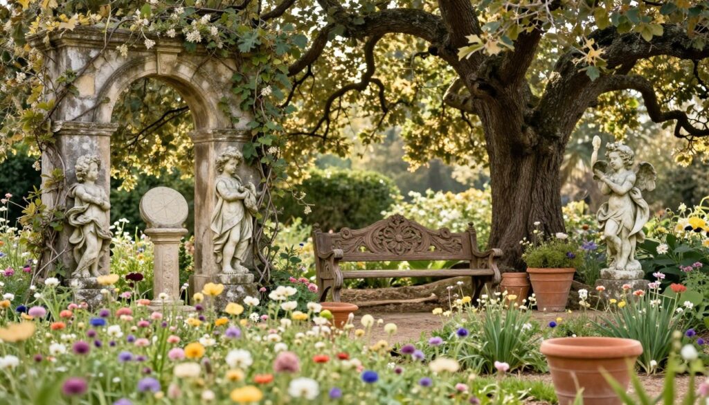 garden antique elements