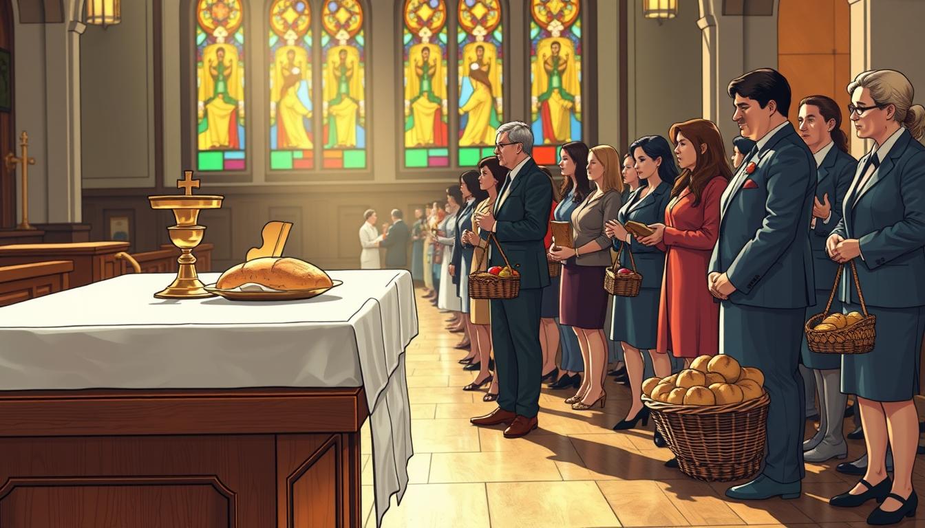 when are gifts brought to altar in catholic mass
